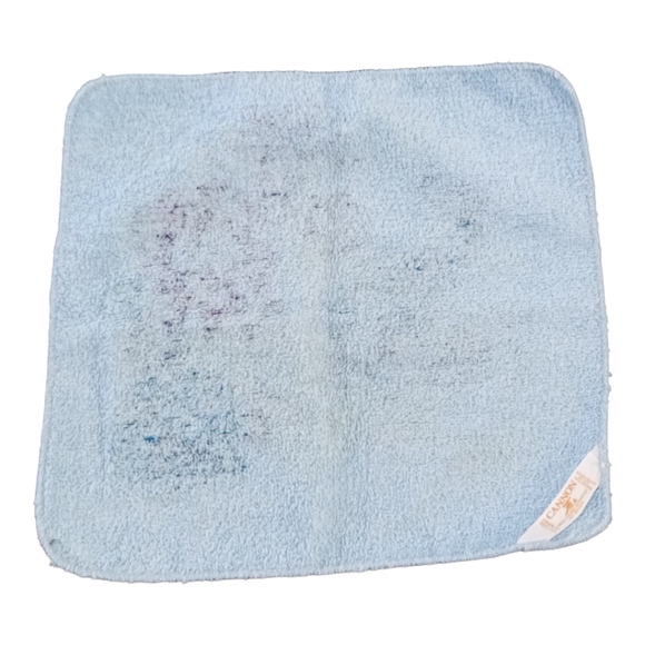 Cannon Vintage Wash Cloth Terry Blue Purple Green Floral Washcloth - Picture 2 of 8